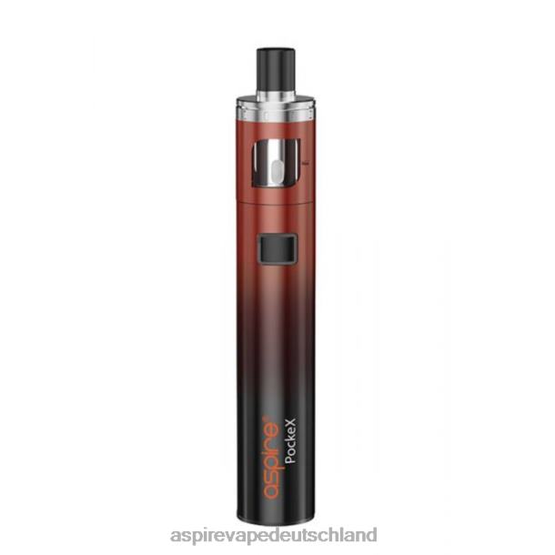 Aspire Pockex Jubiläums-Edition-Kit roter Farbverlauf HP02Z120 Aspire Ecig Store