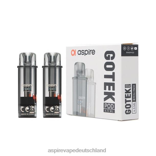 Aspire Gotek Pod (nachgefüllte Ausgabe 4,5 ml), kompatibel mit Gotek X und Gotek SHP02Z232 Aspire Vape Deutschland